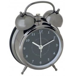 Nextime - zegar Wake Up czarny mały