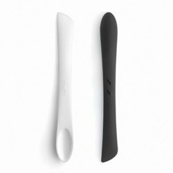 Lekue - szpatułka z wąską łyżką DuoTools biała