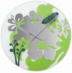 Nextime - zegar Hibiscus green