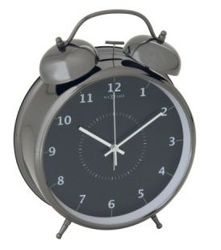 Nextime - budzik Wake Up czarny duży