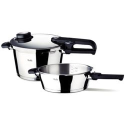 Fissler Vitavit Premium zestaw szybkowar 4.5 L + patelnia szybkowarowa 2.5 L 