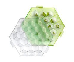 Lekue - foremka do lodu ICE CUBE zielona