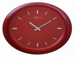 Zegar Oval red