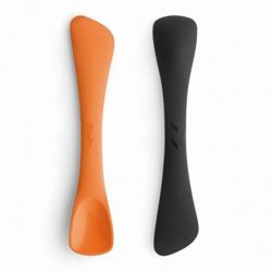 Lekue - szpatułka z łyżką DuoTools pomarańczowa