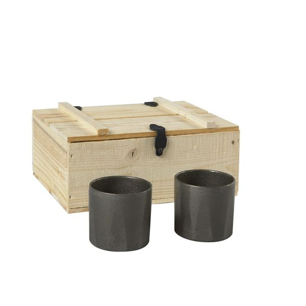 Skeppshult - Tradition - 2 szklanki do whisky w drewnianym opakowaniu 