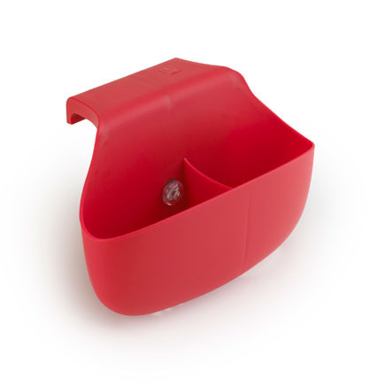 Umbra - pojemnik do zlewozmywaka na gąbkę Sink Caddy czerwony
