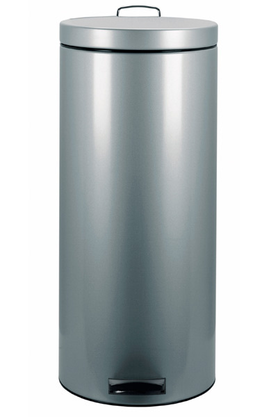 Brabantia - kosz pedałowy 30 L - szary  metaliczny