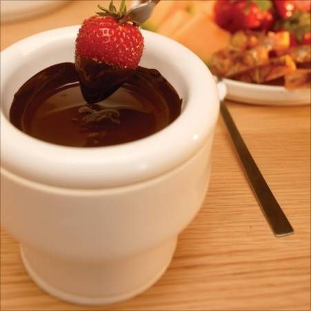 Sagaform - zestaw do czekoladowego fondue Oval oak 