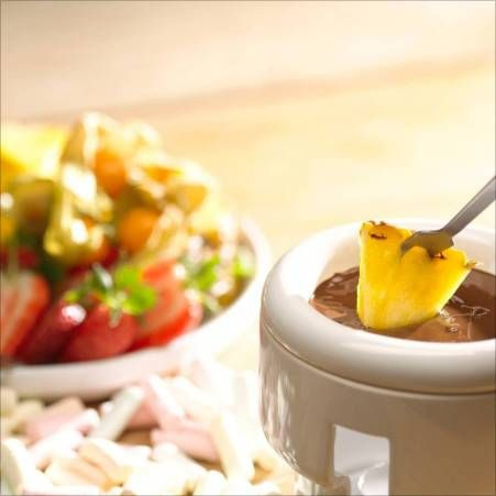 Sagaform - zestaw do czekoladowego fondue Oval oak 