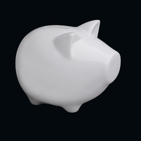 Cilio - porcelanowa skarbonka świnka