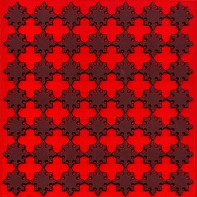 Images d'Orient - podstawka Sejjadeh Red - 18 cm x 18 cm