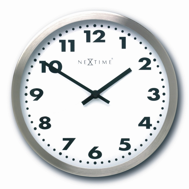 Nextime - zegar Arabic white