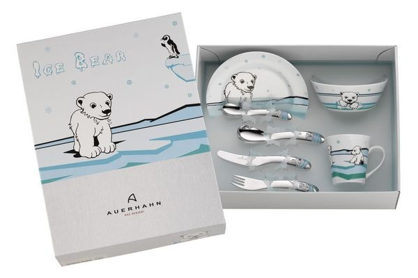 Auerhahn - 7 częściowy zestaw śniadaniowy dla dzieci Ice Bear