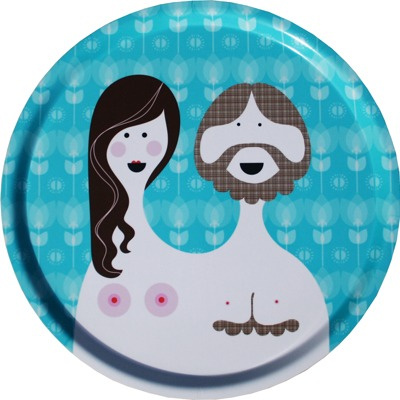 ISAK - taca Blossom&Bill niebieska 38 cm