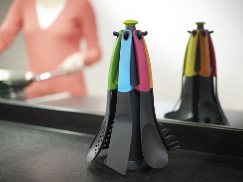 Joseph Joseph - zestaw narzędzi kuchennych  Elevate Multicolor ze stojakiem