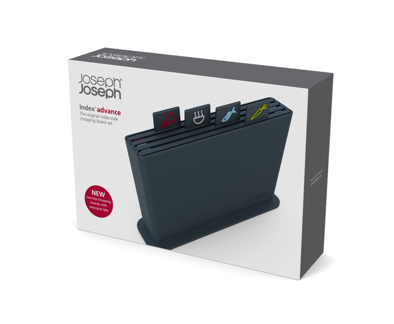 Joseph Joseph - zestaw 4 desek do krojenia Index Advance grafit