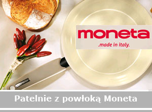 Patelnie z powłoką nieprzywieralna Moneta