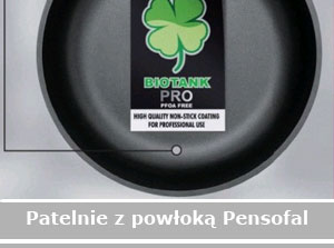 Patelnie z powłoką nieprzywieralna Pensofal