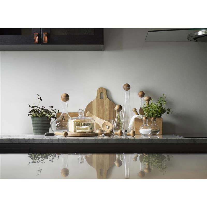 Sagaform - karafka do wina z dębowym korkiem Oval oak