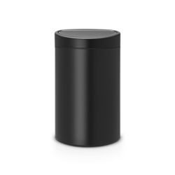 Brabantia - kosz na śmieci Touch Bin New 40l czarny mat