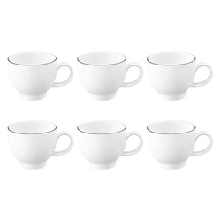 Seltmann - LIDO BLACK LINE Zestaw 6 filiżanek do espresso 90 ml