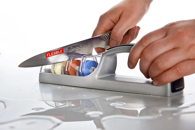 Global - MinoSharp PLUS 3 Ceramiczna ostrzałka wodna 550, szaro-czarna