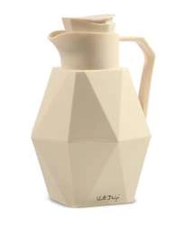 Vialli Design - Termos z wkładem szklanym 1L GEO kremowy