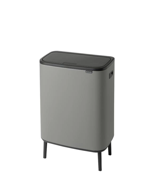 Brabantia - Kosz na śmieci Touch Bin Bo 60l mineralny szary