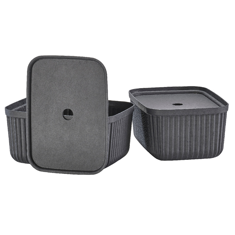 Zone Denmark - Pudełka do przechowywania 2 szt. Pulp 32x23x15 cm Black