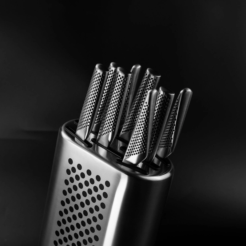 Global – zestaw 8 noży w bloku