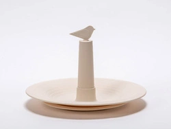 Urbalive - FINCH Karmnik dla ptaków 32 cm, beżowy