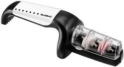 Global - Ceramiczna ostrzałka wodna do noży biało-czarna