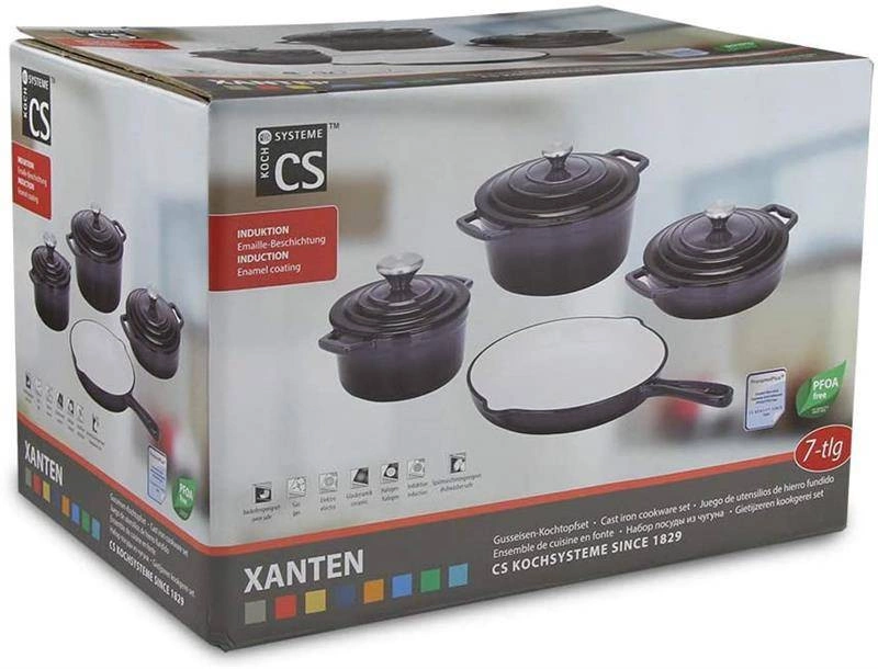 Carl Schmidt - Zestaw naczyń żeliwnych 4 szt. Xanten Black