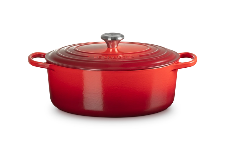 Le Creuset - brytfanna żeliwna emaliowana Signature 31 cm 6,3 l wiśnowa
