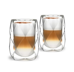 Vialli Design - Komplet 2-szklanek 250ml z podwójną ścianką 250ml Geo
