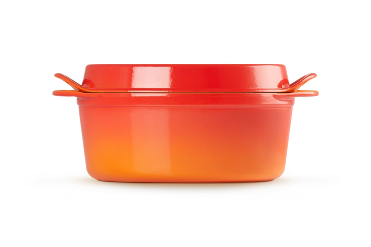 Le Creuset - brytfanna żeliwna Doufeu owalna 32 cm 7,2 l płomienna