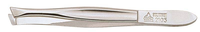 Erbe Solingen - Pęseta ukośna 8 cm stal niklowana