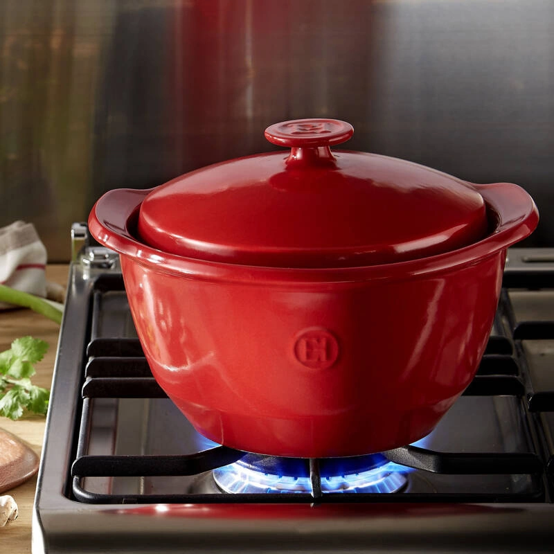 Emile Henry - Garnek typu ONE POT - 2l - czerwony