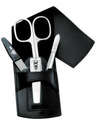 Erbe Solingen - Zestaw do manicure 4 cz. stal niklowana czarny