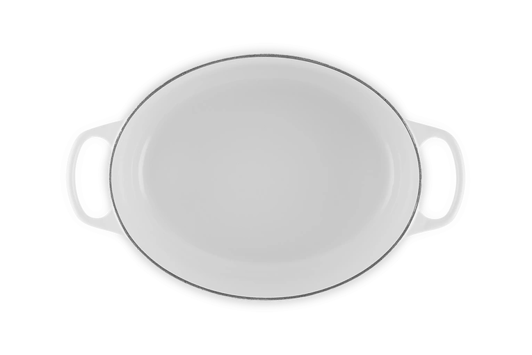 Le Creuset - brytfanna żeliwna emaliowana Signature 31 cm 6,3 l biała