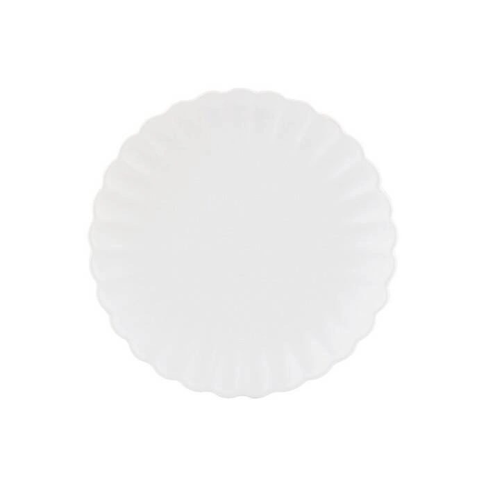 PK-Talerz na ciasto biały Luxe