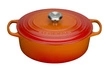 Le Creuset - brytfanna żeliwna emaliowana Signature 40 cm 14,8 l płomienna