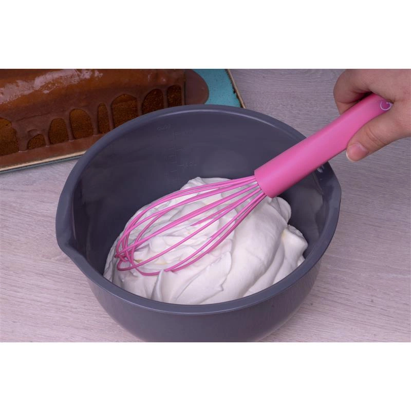 Lurch - wąska trzepaczka, silikon, 28 cm, różowa Smart Tools