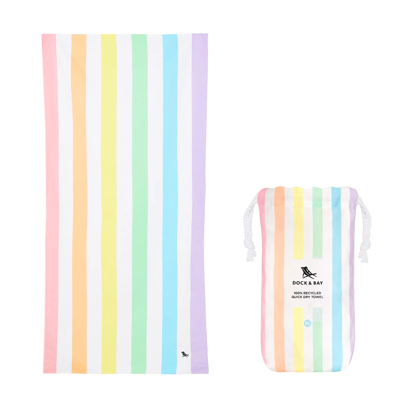 Dock & Bay - Ręcznik plażowy, szybkoschnący - Unicorn Waves XL 200x90cm