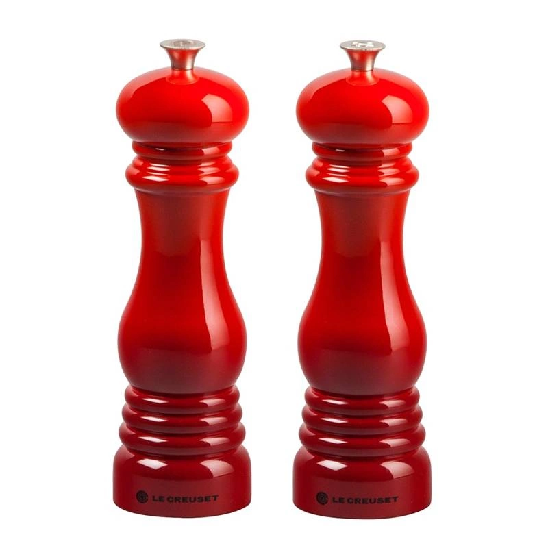 Le Creuset - komplet dwóch młynków do soli i pieprzu 21 cm Wiśniowy