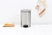 Brabantia - kosz pedałowy 12 L stal matowa FPP