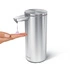 Simplehuman - Dozownik do mydła bezdotykowy, 414 ml, stal szczotkowana