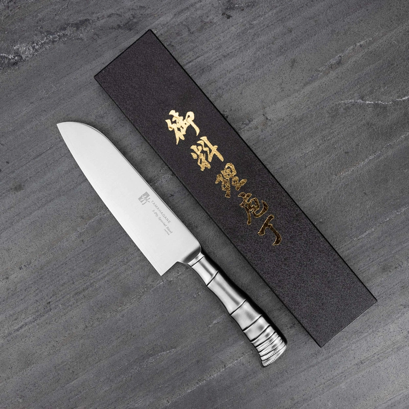 Tamahagane - Bamboo VG-5 Nóż Santoku 17,5cm