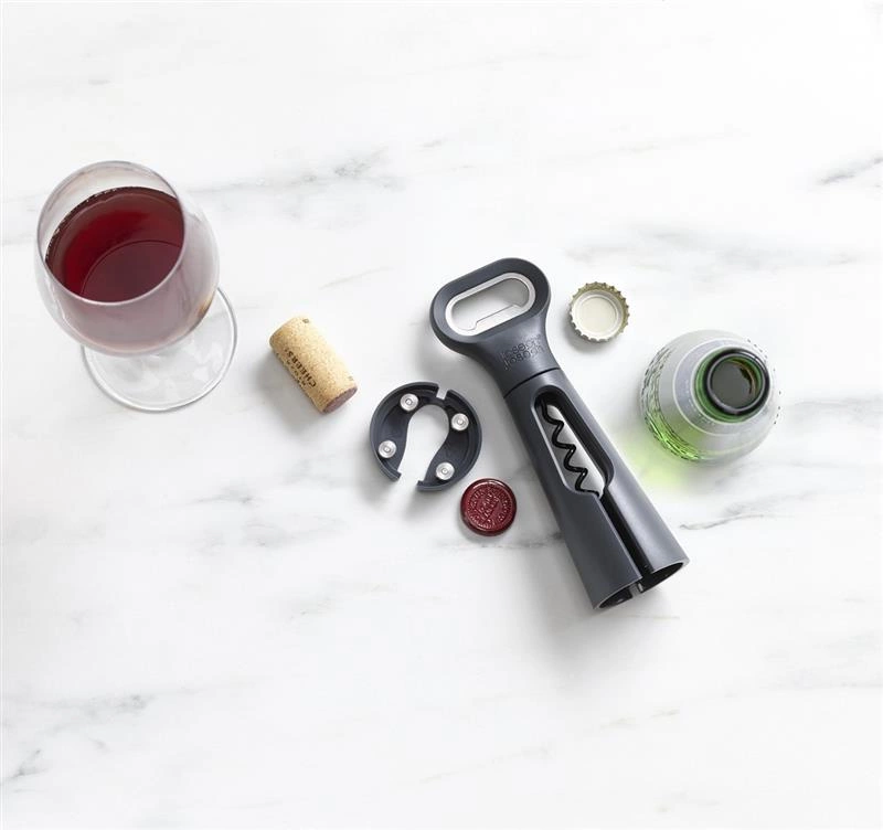 Joseph Joseph - Korkociąg BarStar 3 w 1, szary