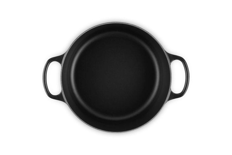 Le Creuset brytfanna żeliwna emaliowana Signature okrągła 24 cm 4,2 l czarna